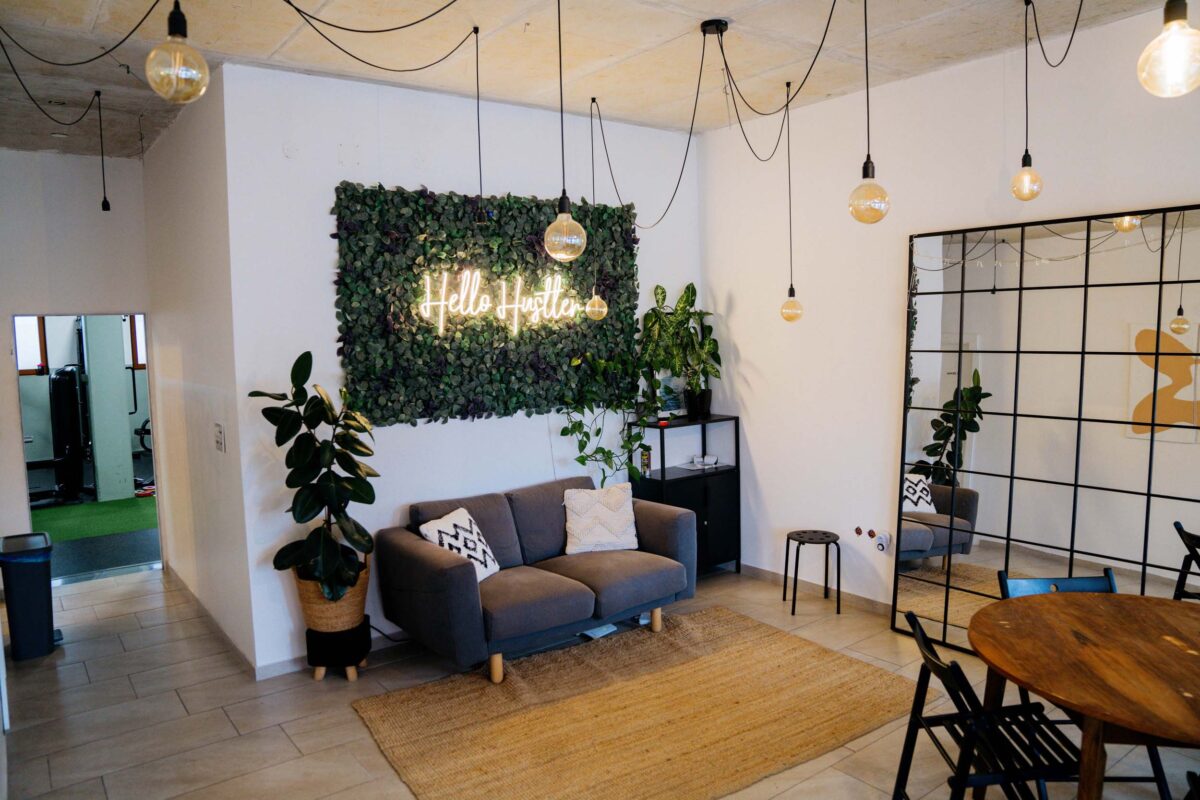 Lounge in garderobe